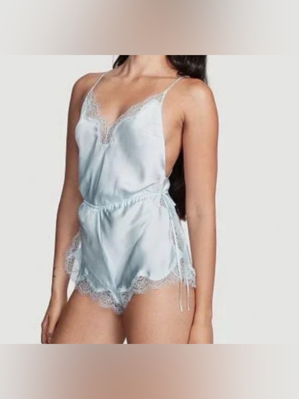New Victoria Secret Satin Side-Tie Romper